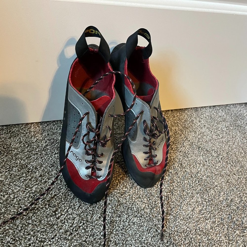 Rock Climbing Shoes LA SPORTIVA noga 40 1/2 black/red
